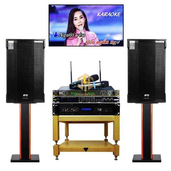 Bộ Dàn Karaoke Gia Đình TH01 KIWI AUDIO Loa LK12+ Đẩy KA5000 +Vang Cơ Lai Số VK3000+Micro A3 plus