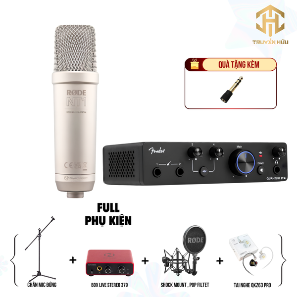 Combo Livestream Fender LT4 + Micro RODE NT1 (Box Live 379)