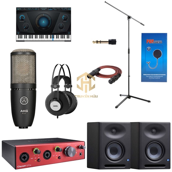 COMBO THU ÂM TH4444 CLARET 2PRE + MIC P220