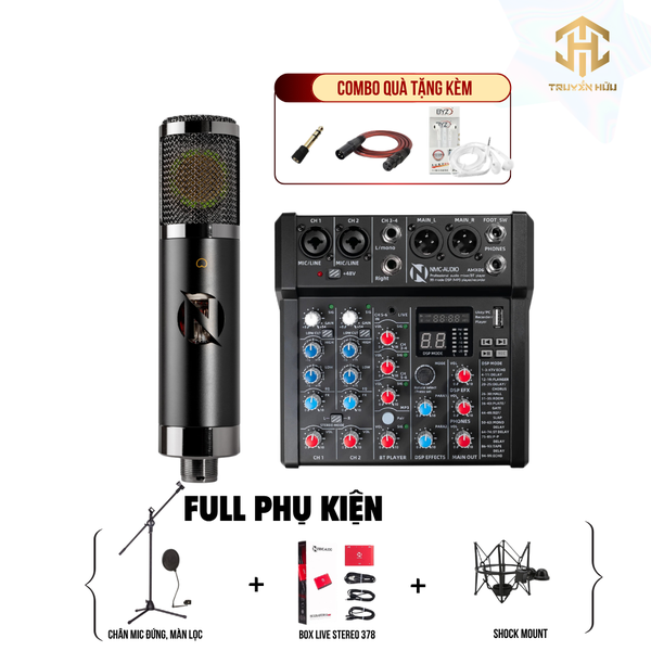 Combo Livestream Mixer AMX06 + Micro 9304 (Boxlive 378)