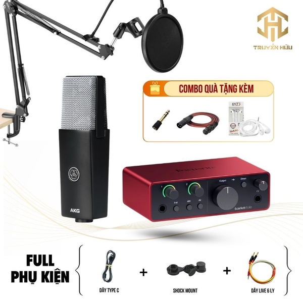 Combo Livestream SOLO GEN 4 + Micro C104 (Dây live 2 out)