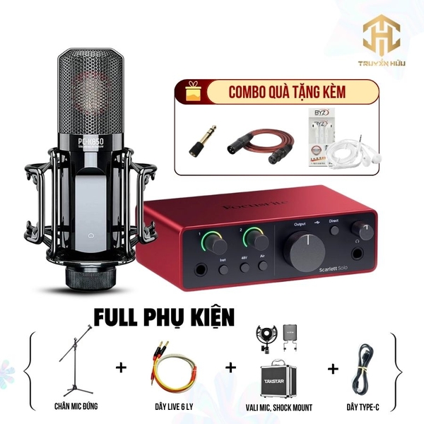 [ COMBO PRO ] Soundcard Solo Gen4 + Micro K850