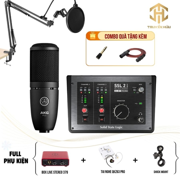 Combo Livestream SSL 2 MKII + Micro P120 (Boxlive 379)
