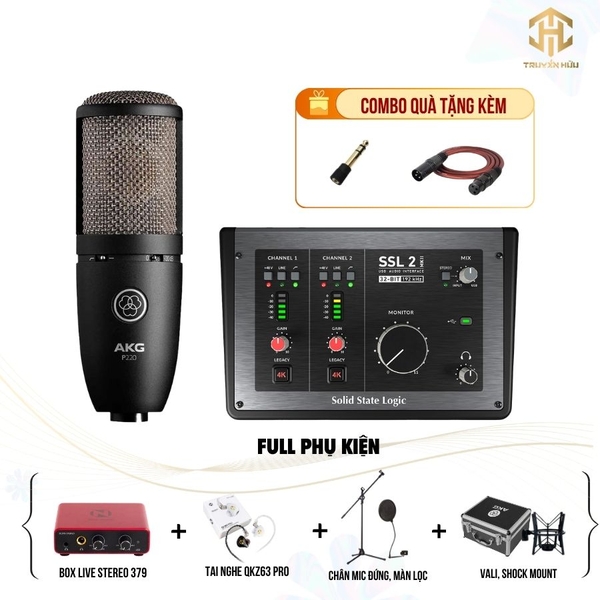 Combo Livestream SSL 2 MKII + Micro P220 (Boxlive 379)