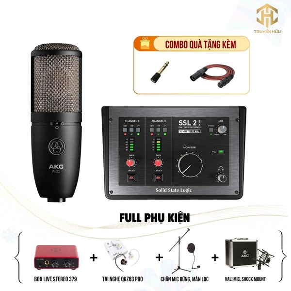 Combo Livestream SSL 2 MKII + Micro P420 (Boxlive 379)