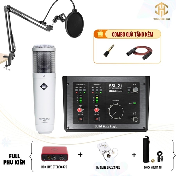 Combo Livestream SSL 2 MKII + Micro PX-1 (Boxlive 379)