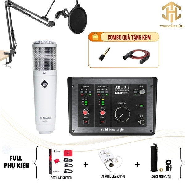 Combo Livestream SSL 2 MKII + Micro PX1 (Boxlive 378)