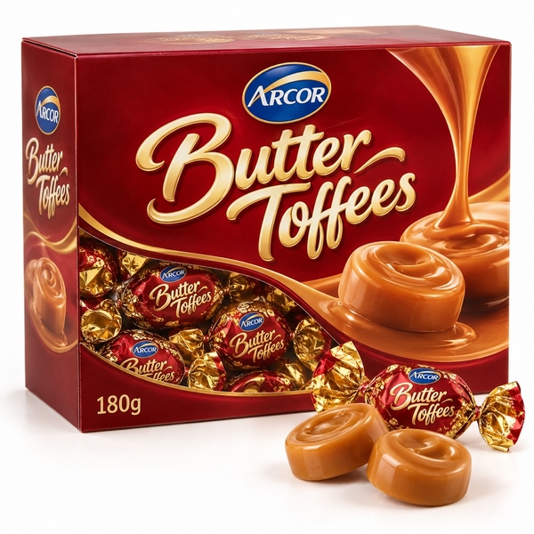 Kẹo Butter Toffees 180g*16 (hộp giấy)