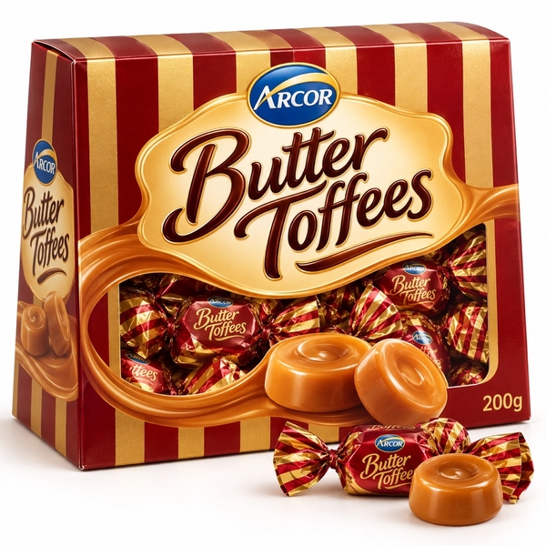 Kẹo Butter Toffees giấy Kẻ  200g*10