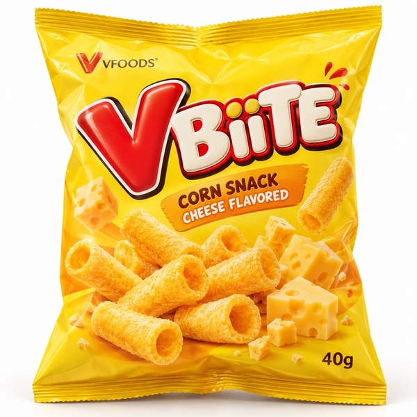 Bánh Snack Bắp (Hương Phô Mai) Vfoods 40g*48