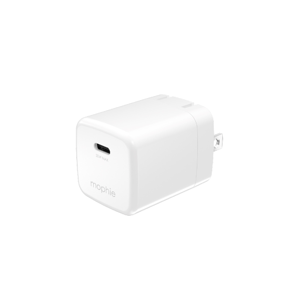 Củ sạc nhanh Mophie Essentials 30W GAN 1C hỗ trợ sạc nhanh iPhone/ Samsung