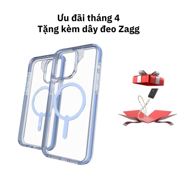 Ốp lưng iPhone 15 Pro - ZAGG Santa Cruz Snap - Blue