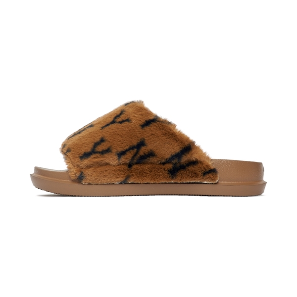 Dép MLB Chunky Mound Fur Winter New York Yankees D.Brown