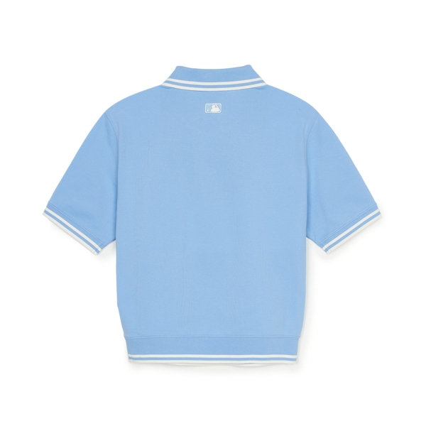 Áo Croptop MLB Women's Basic Crop Collar T-Shirt LA Dodgers Blue