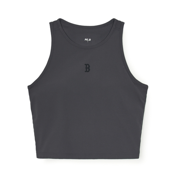 Áo Croptop MLB Women's Basic Small Logo Golji Crop Top Boston Red Sox Grey