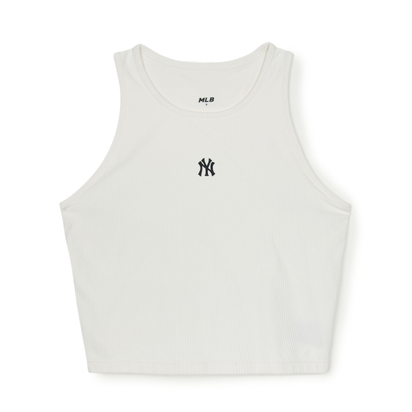 Áo Croptop MLB Women's Basic Small Logo Golf Crop Top New York Yankees Ivory