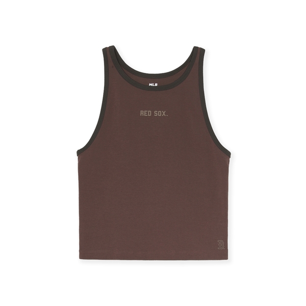 Áo Croptop MLB Women's Varsity Vintage Slim Crop Nashi T-Shirt Boston Red Sox Brown