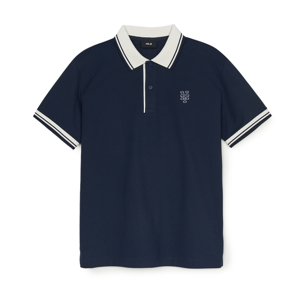 Áo Polo MLB Basic Cara Color Comfortable Fit Cara T-Shirt New York Mets Navy