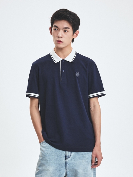 Áo Polo MLB Basic Cara Color Comfortable Fit Cara T-Shirt New York Mets Navy