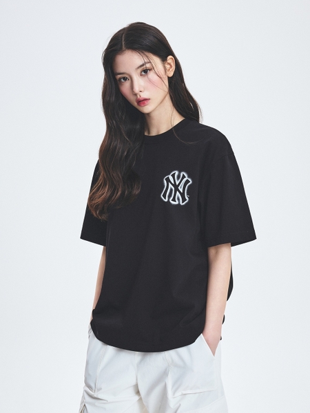 Áo Thun MLB Basic Street Logo Overfit Short Sleeve T-Shirt New York Yankees Black
