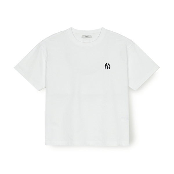 Áo Thun MLB Basic Heavyweight Overfit Short Sleeve T-Shirt New York Yankees White