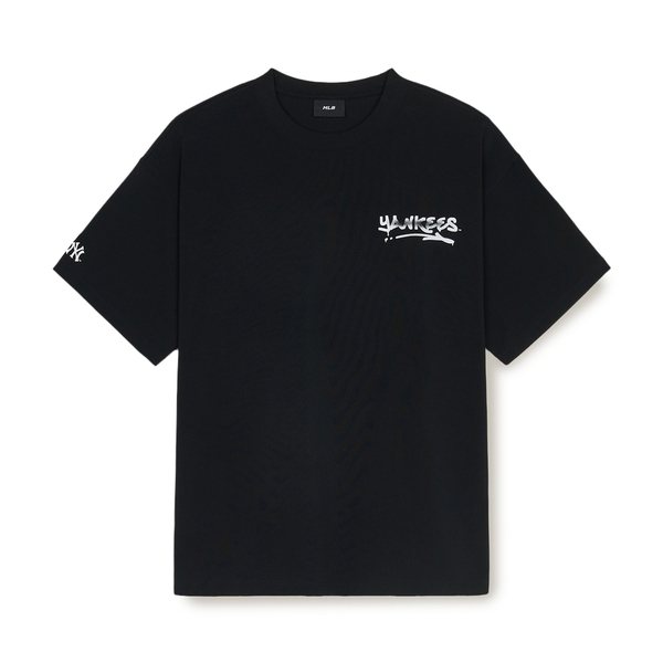 Áo Thun MLB Basic Heavyweight Mega Overfit Short Sleeve T-Shirt New York Yankees Black