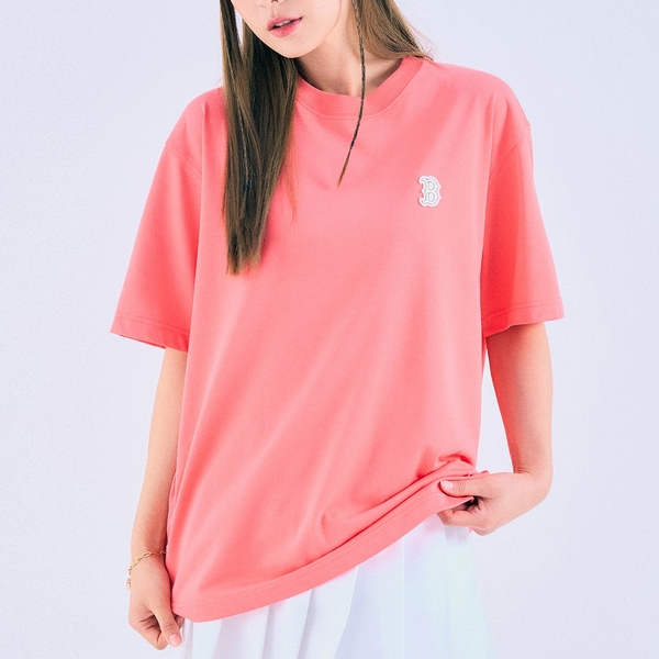 Áo Thun MLB Basic Small Logo Boston Red Sox Coral
