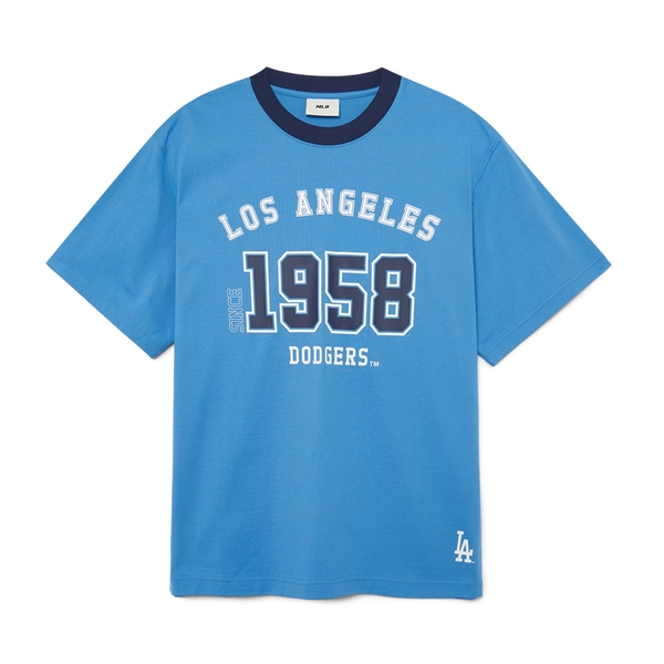 Áo Thun MLB Korea Varsity Number Graphic LA Dodgers Blue