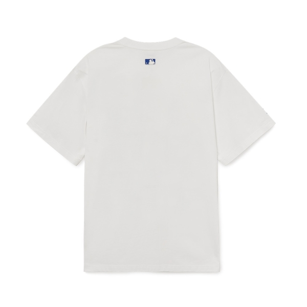 Áo Thun MLB Cube Clipping Monogram LA Dodgers White