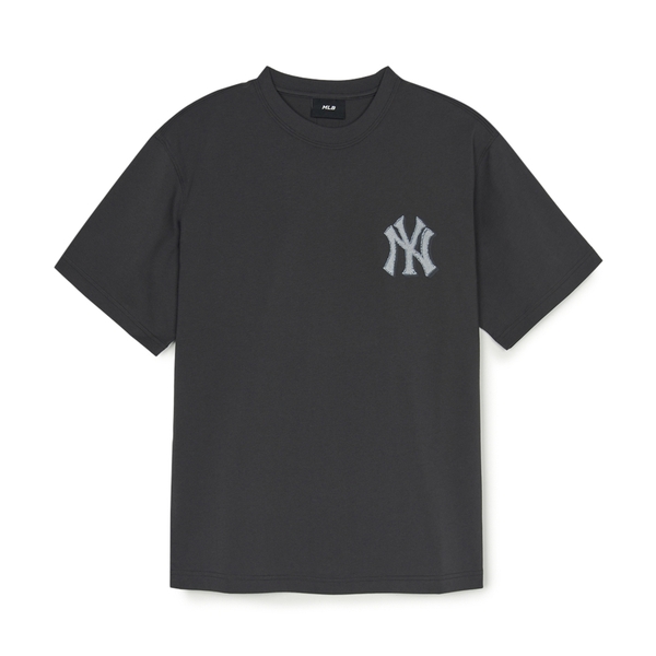 Áo Thun MLB Denim-like Monotive Overfit Short Sleeve T-shirt New York Yankees Grey