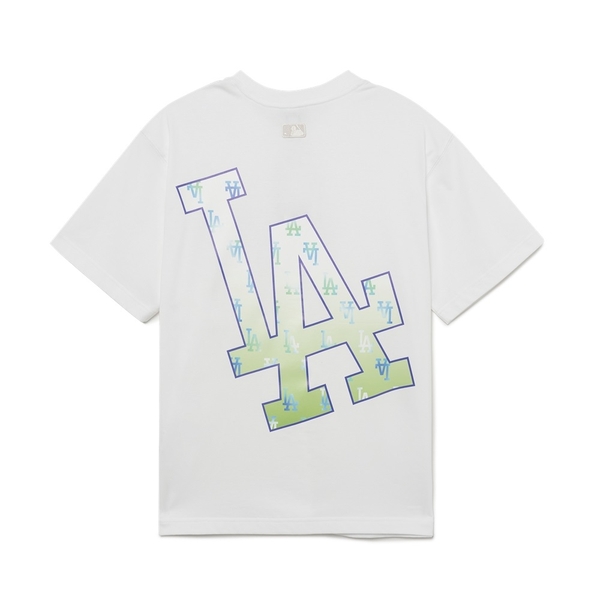 Áo Thun MLB Gradient Monogram Clipping LA Dodgers White