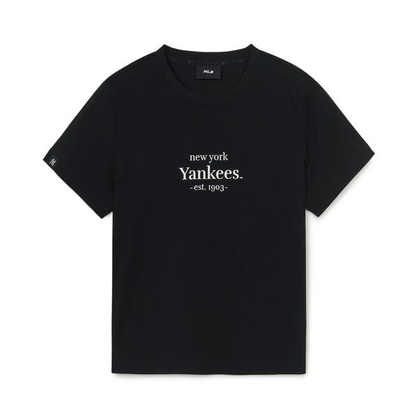 Áo Thun MLB Women's Varsity Logo Comfortable Fit Short Sleeve T-Shirt New York Yankees Black