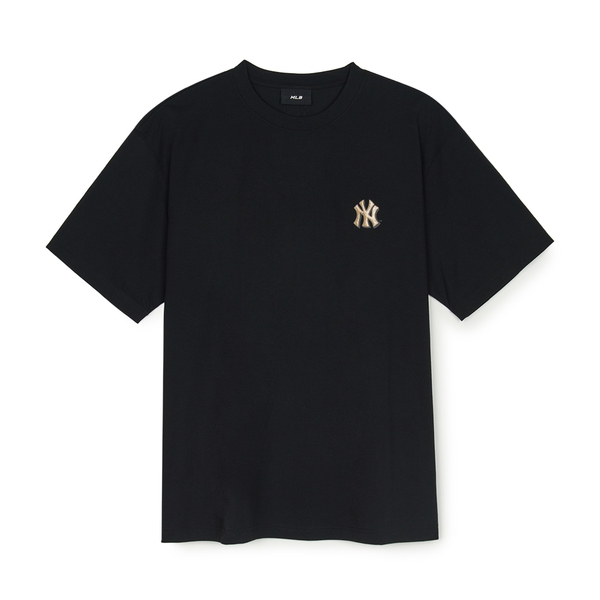 Áo Thun MLB New Year Snake Cartoon Graphic Overfit Short Sleeve T-Shirt New York Yankees Black