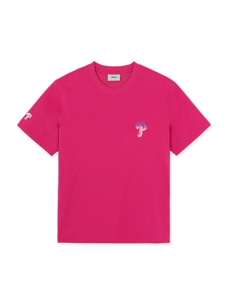 Áo Thun MLB Oversized Short-Sleeve T-Shirt Featuring Bernie's Back Graphic Philadelphia Phillies Pink