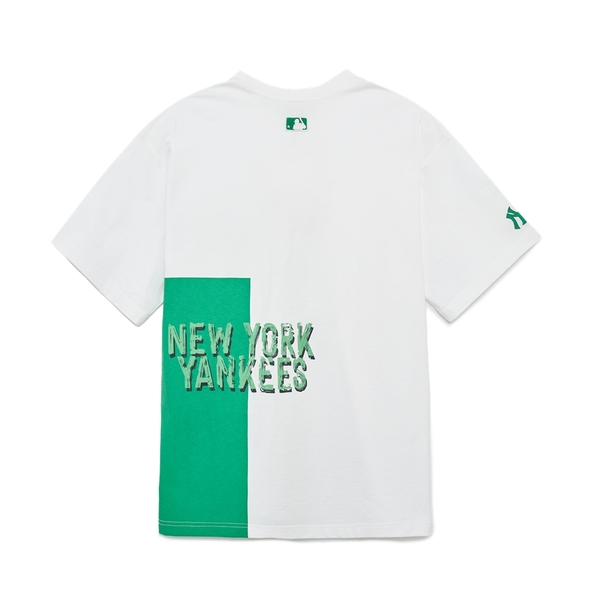 Áo thun MLB Pop Art Graphic Mega Overfit Short Sleeve New York Yankees Off White