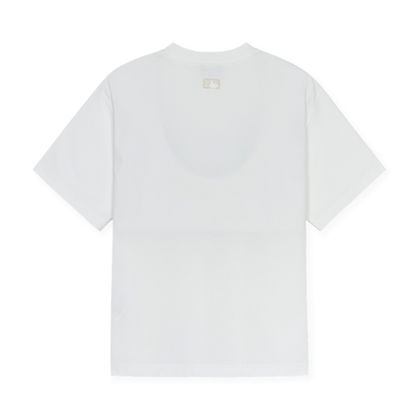 Áo Thun MLB Summer Letter Graphic Overfit Short Sleeve T-Shirt New York Yankees White