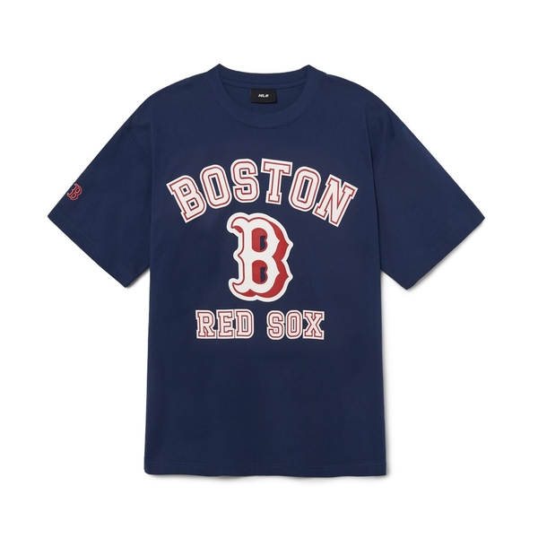 Áo Thun MLB Varsity Overfit Boston Red Sox Navy