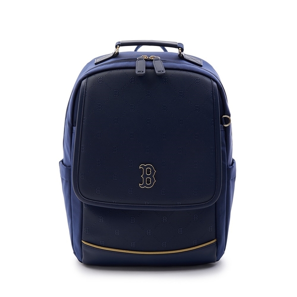 Balo MLB Korea [KIDS] Dia Mono Embossed School Bag Boston Red Sox Navy