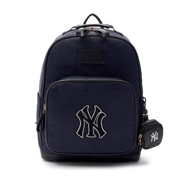Balo MLB Korea Diamond Monogram Tone-Tone Jacquard New York Yankees D.Navy