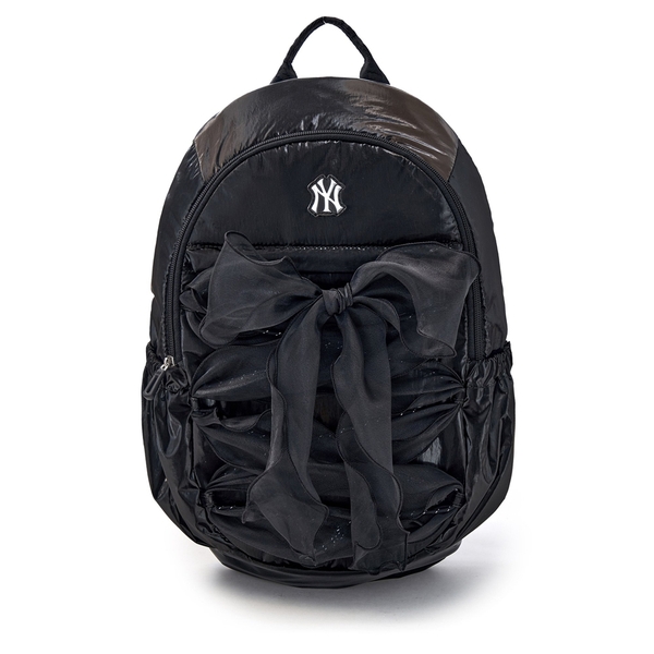 Balo MLB Girls' Lightweight Ribbon Backpack New York Yankees Black