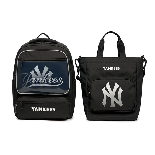 Balo MLB [KIDS] Backpack Children's School Bag Set New York Yankees Black