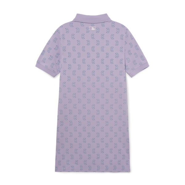 Đầm MLB Women's Classic Monogram Collar Dress Boston Red Sox L.Lavender