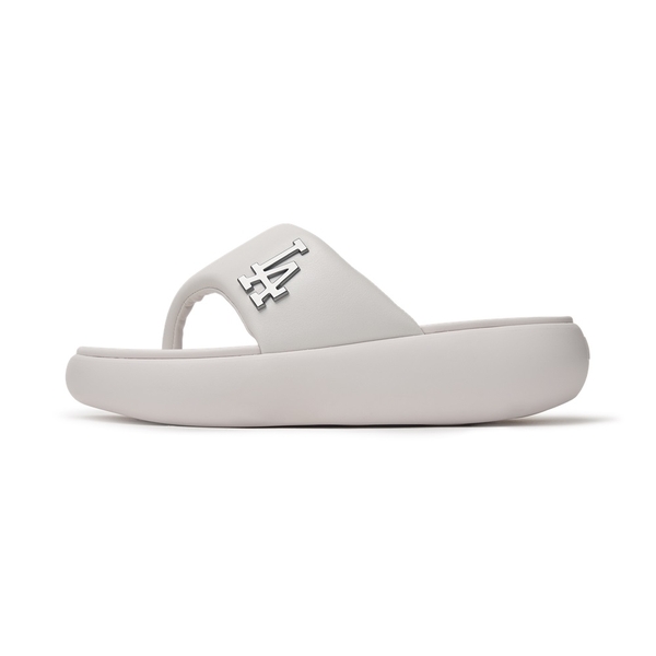 Dép MLB Korea Base Flip Flops LA Dodgers Ivory