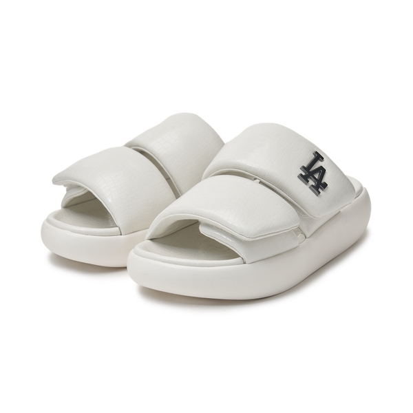 Dép MLB Korea Base Slide Lux LA Dodgers Ivory