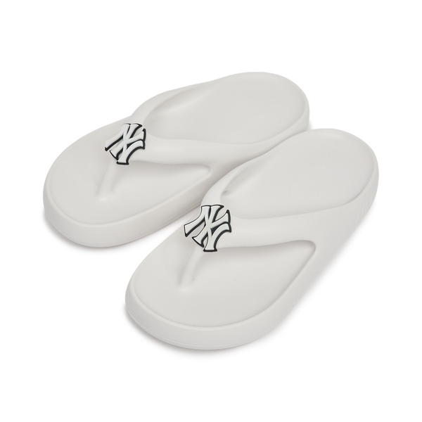 Dép MLB Chunky Bouncer Flip Flops New York Yankees White