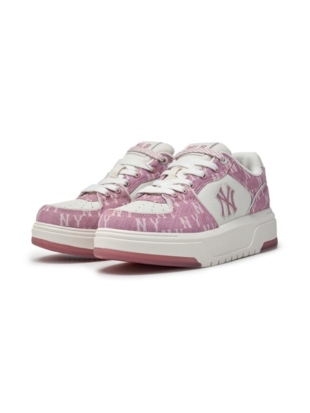 Giày MLB Chunky Liner Denim Mono SL New York Yankees Pink