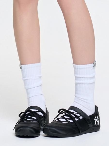 Giày MLB Slick Mary Jane Satin New York Yankees Black