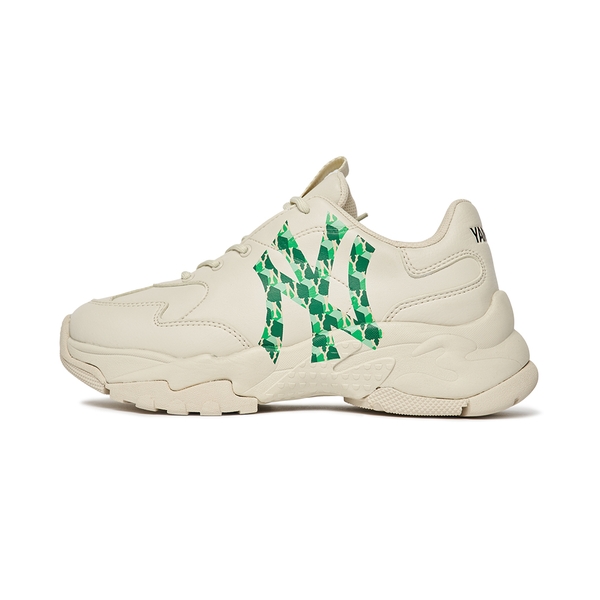 Giày MLB BigBall Chunky Cube Monogram New York Yankees Ivory