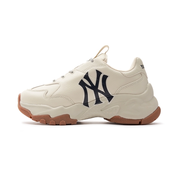Giày MLB Korea BigBall Chunky Embo New York Yankees Cream