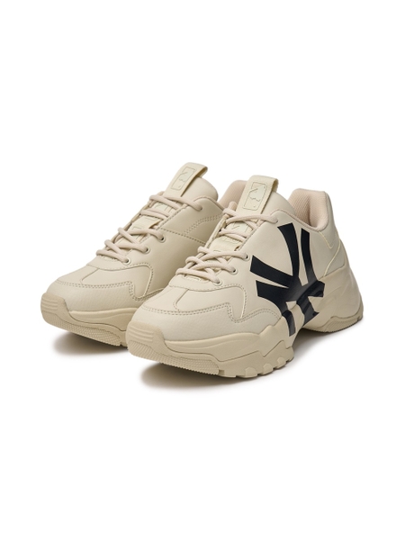 Giày MLB Korea BigBall Chunky A New York Yankees Beige